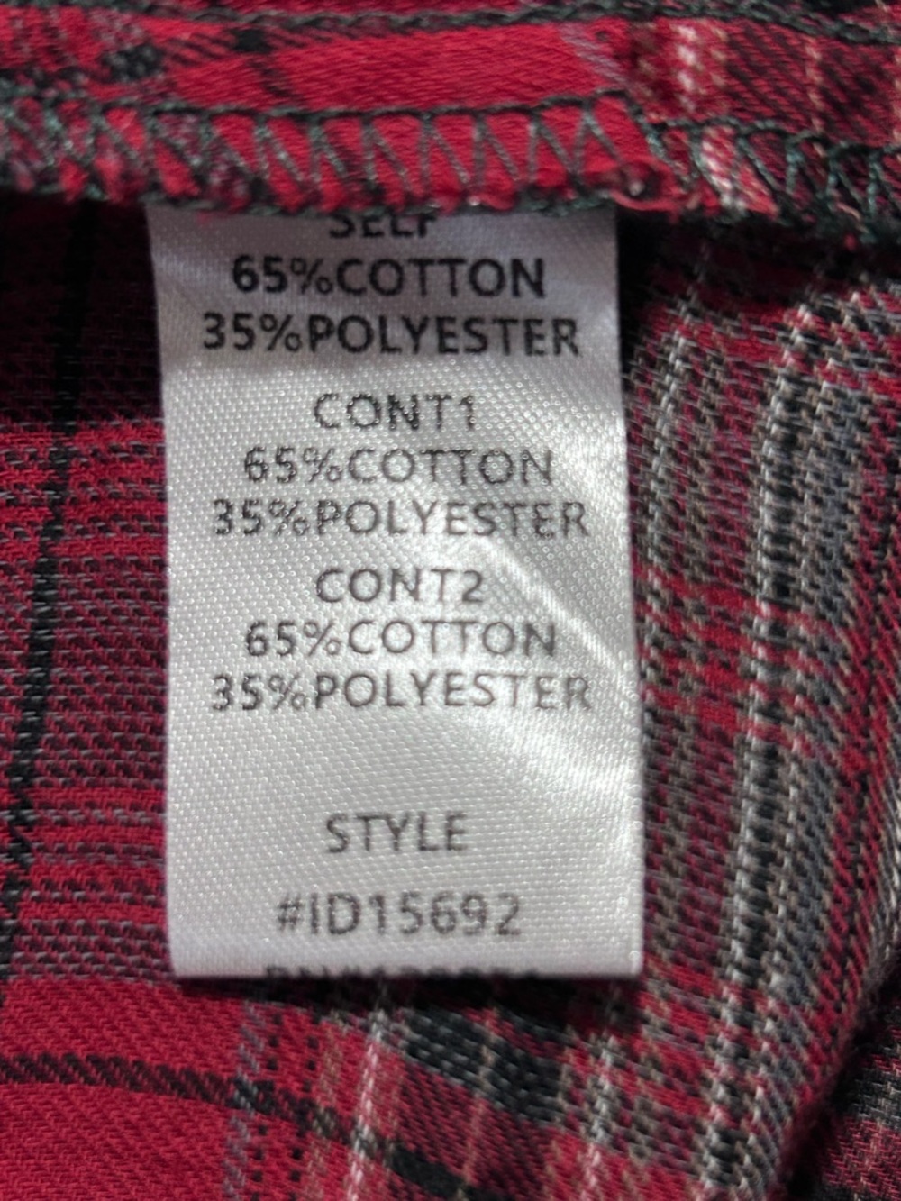 Oddi Large Denim Bodice Plaid Midi Dress - Blue and Red NWOT - Picture 8 of 9